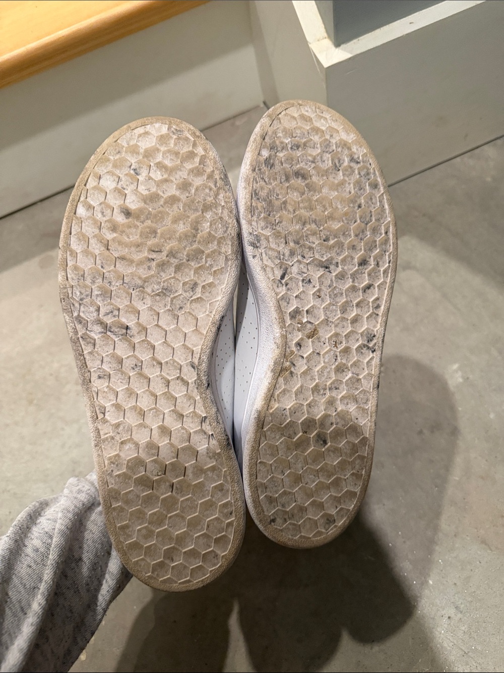 adidas White Low-Top Sneakers with Pink Insole - Picture 5 of 5